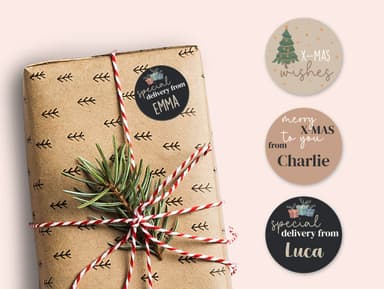Christmas Stickers With Name