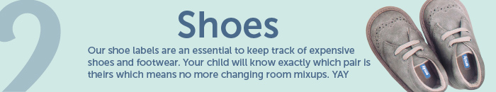 How to use clarks shoe name labels