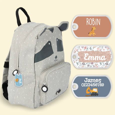 Personalised Bag Tags for Kids