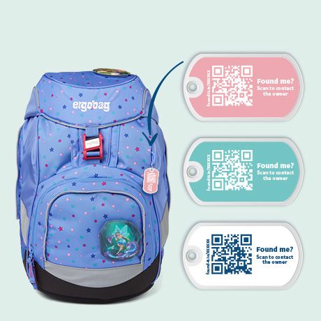 Lost & Found QR tag for bags and keys