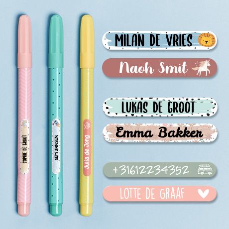 Mini Naamstickers van Goedgemerkt