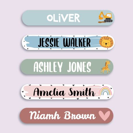 Small Name Stickers