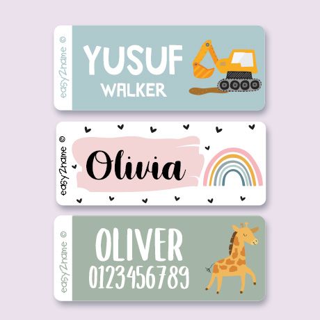 Themed Small Name Labels
