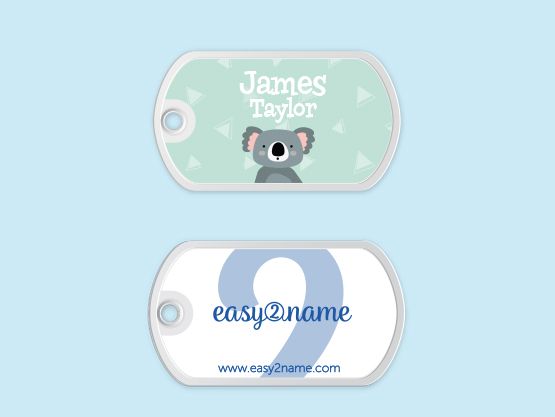 Personalised kids bag tags cheap